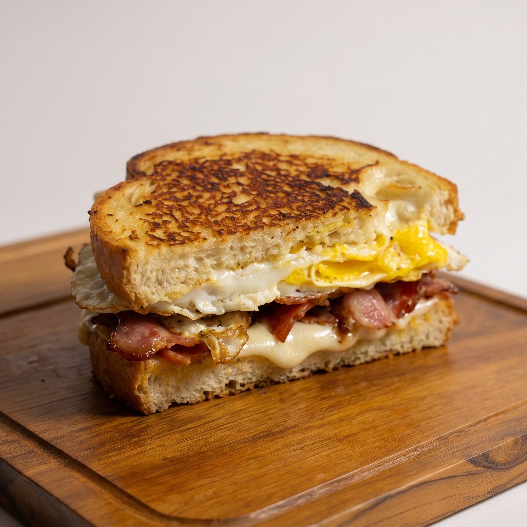 Grilled Cheese with Bacon.