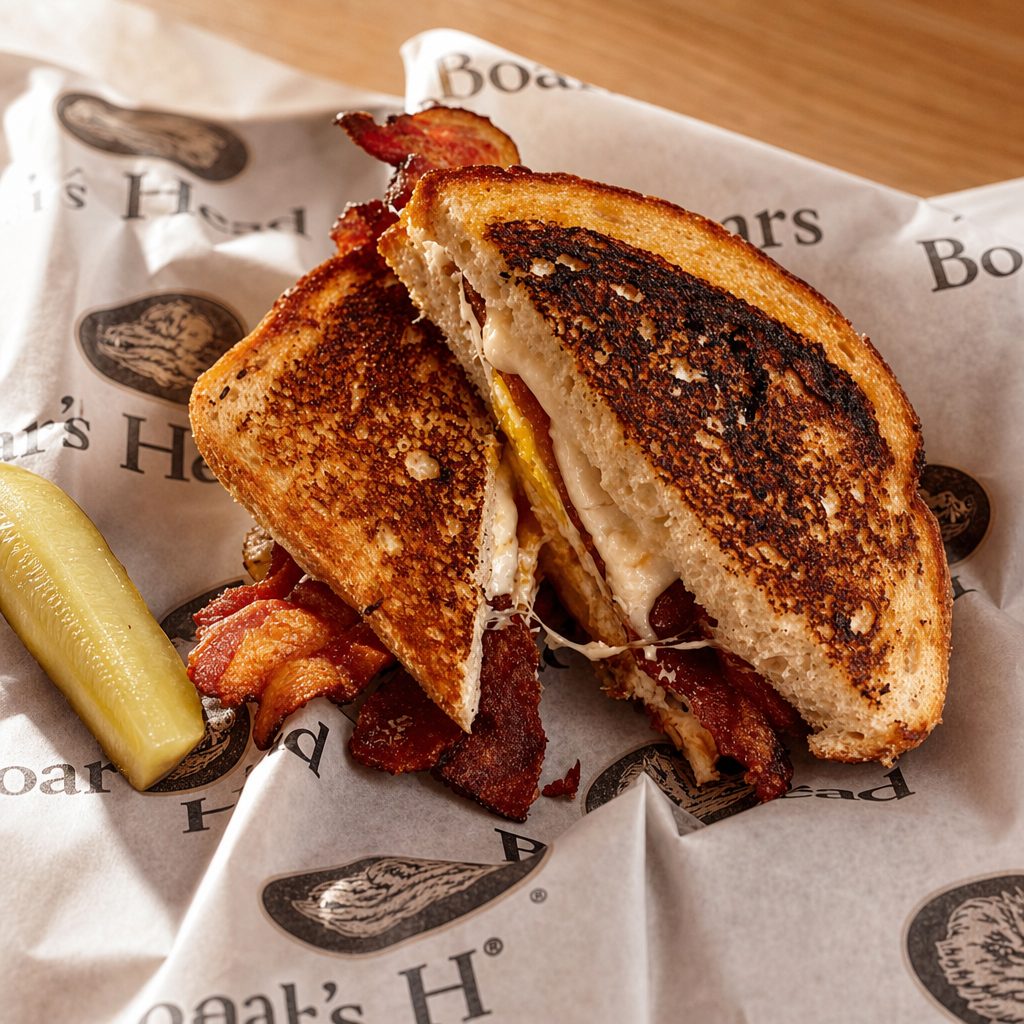 Grilled Cheese with Bacon.