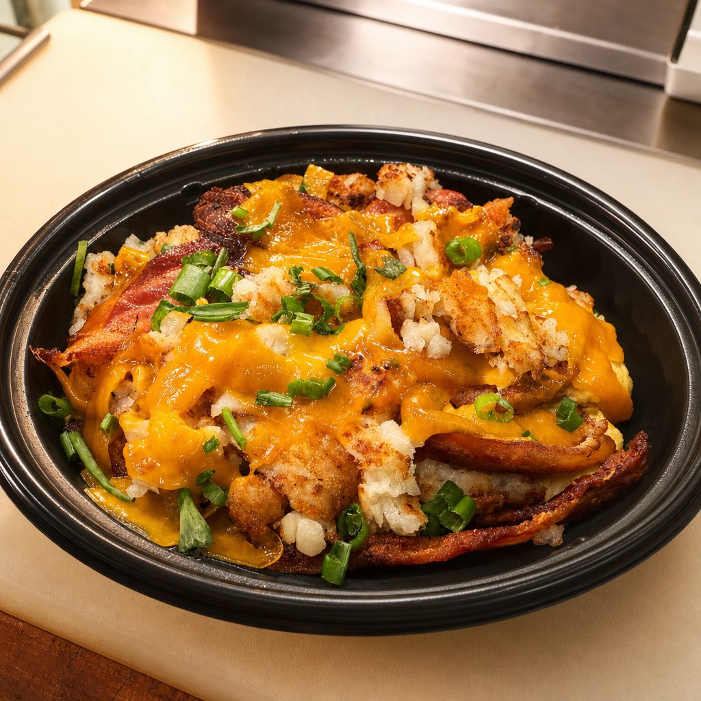 Cheese Steak Breakfast Bowl.